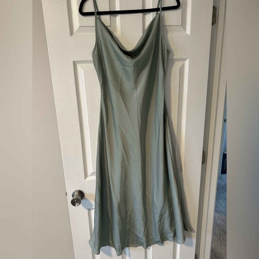 SHEIN Sage Green Maxi Dress